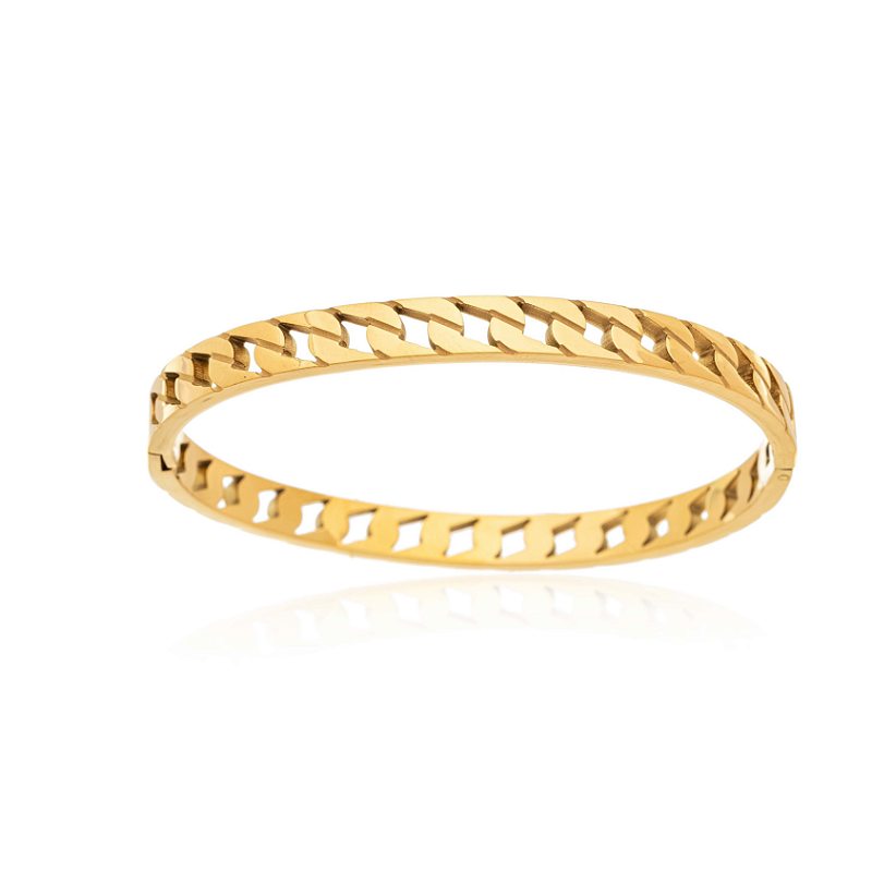 Bracelete Correntaria Banhado a Ouro 18k