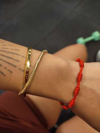 Pulseira cordão de pandora banhada a ouro 18k