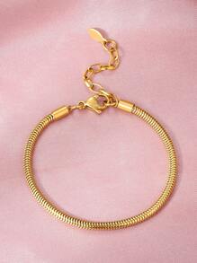 Pulseira cordão de pandora banhada a ouro 18k