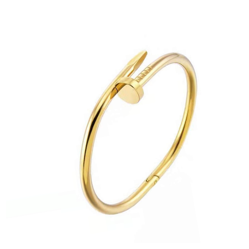 Bracelete Prego Banhado a Ouro 18k