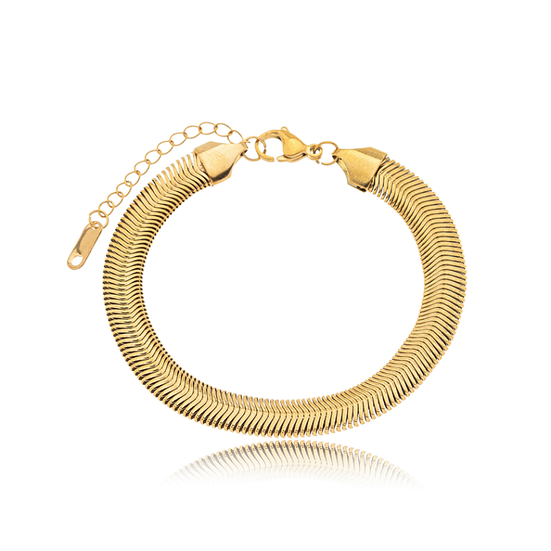 Pulseira Snake Banhada a Ouro 18k
