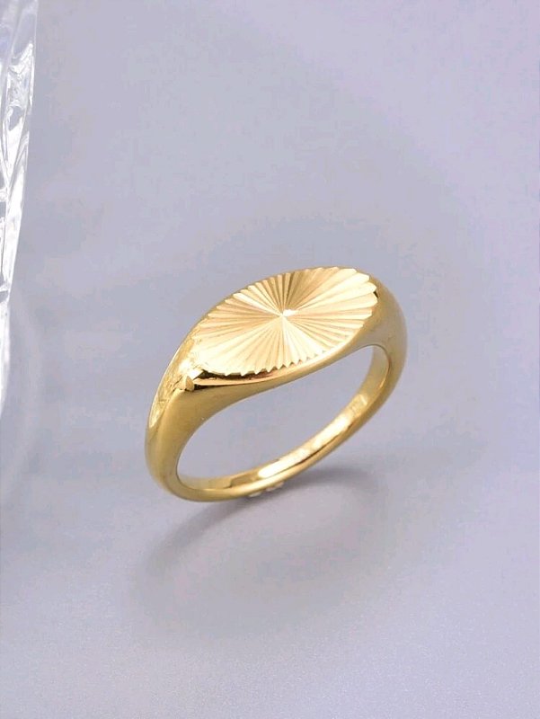 Anel Amanhecer Banhado a Ouro 18k