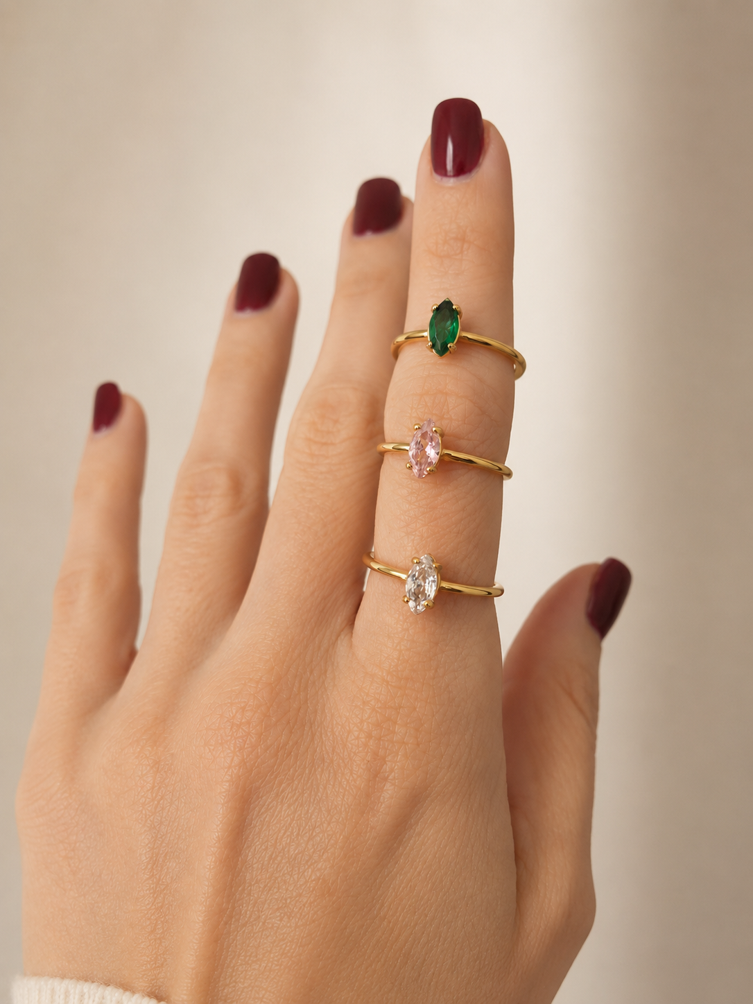 Anel Ajustável Zircônia Cristal Banhado a Ouro 18k