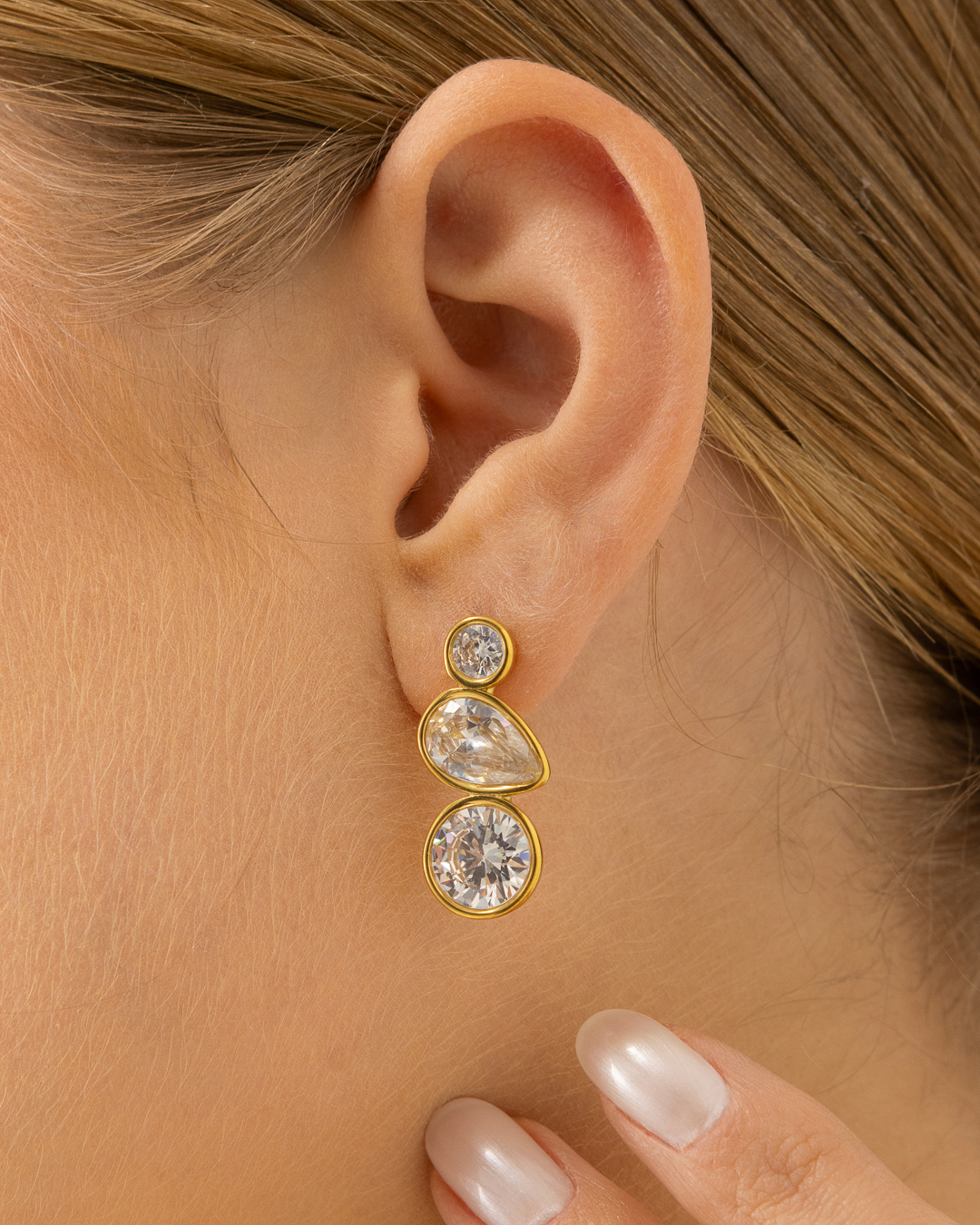 Brinco Celebrar Banhado a Ouro 18k