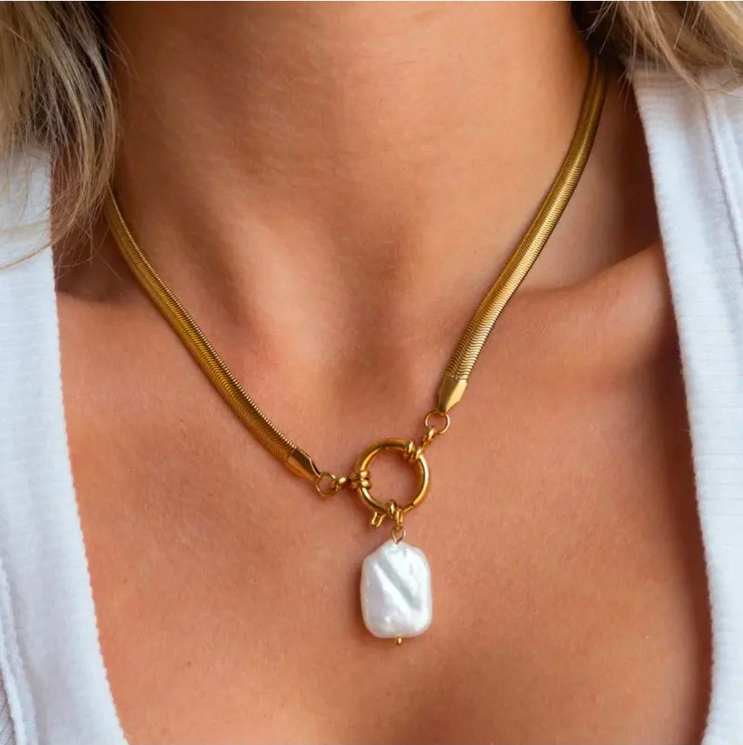 Colar Praia de Itacaré Banhado a Ouro 18k