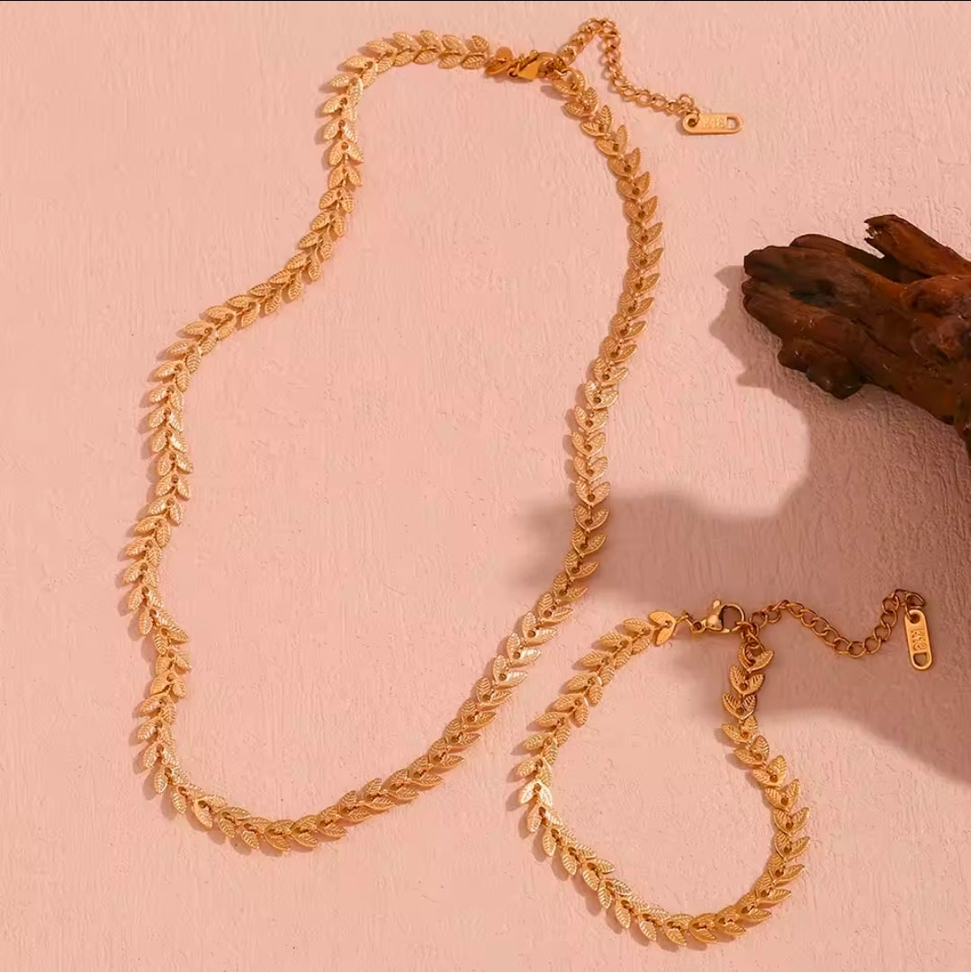Pulseira Escamas Banhada a Ouro 18k