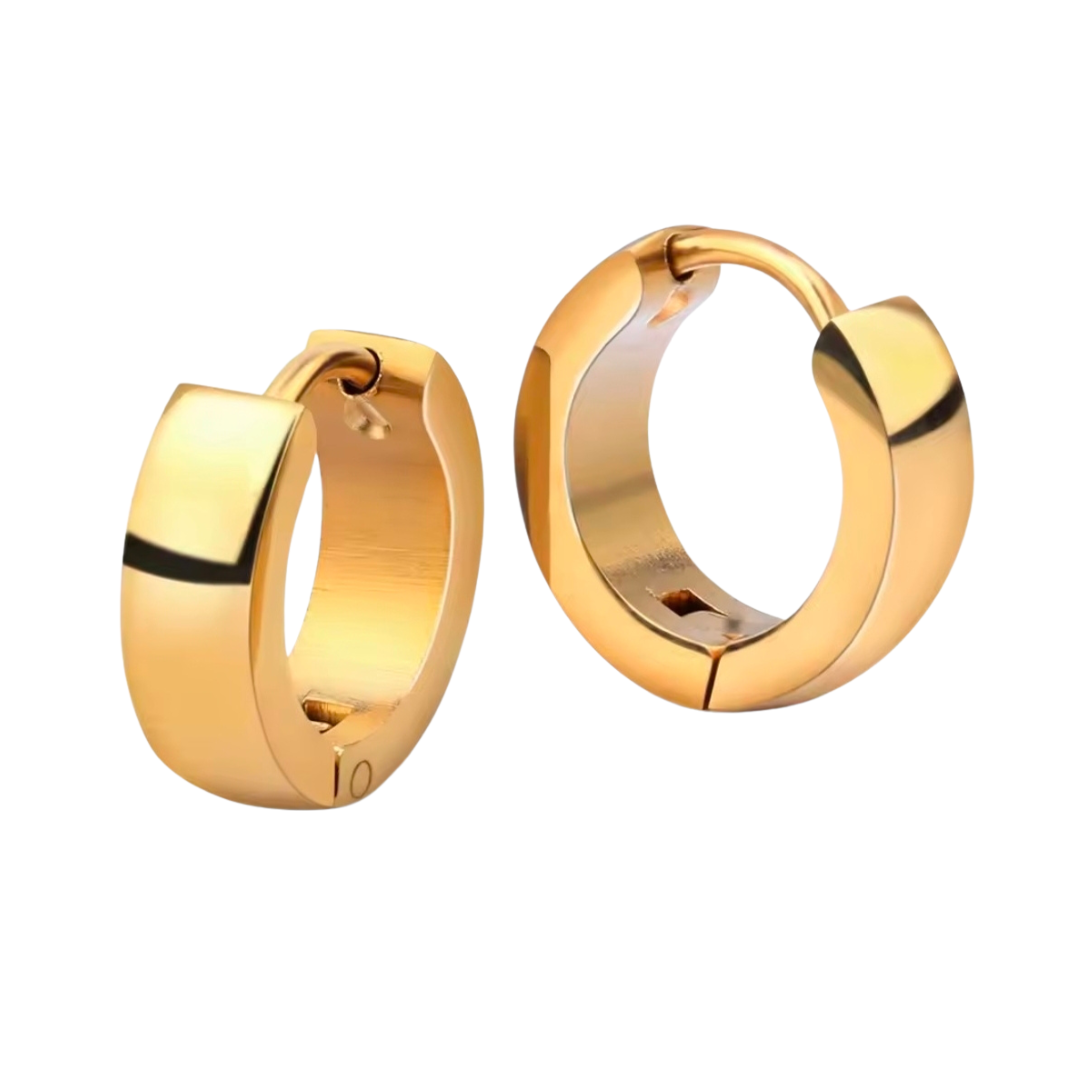 Brinco Argolinha Minimalista Banhado a Ouro 18k