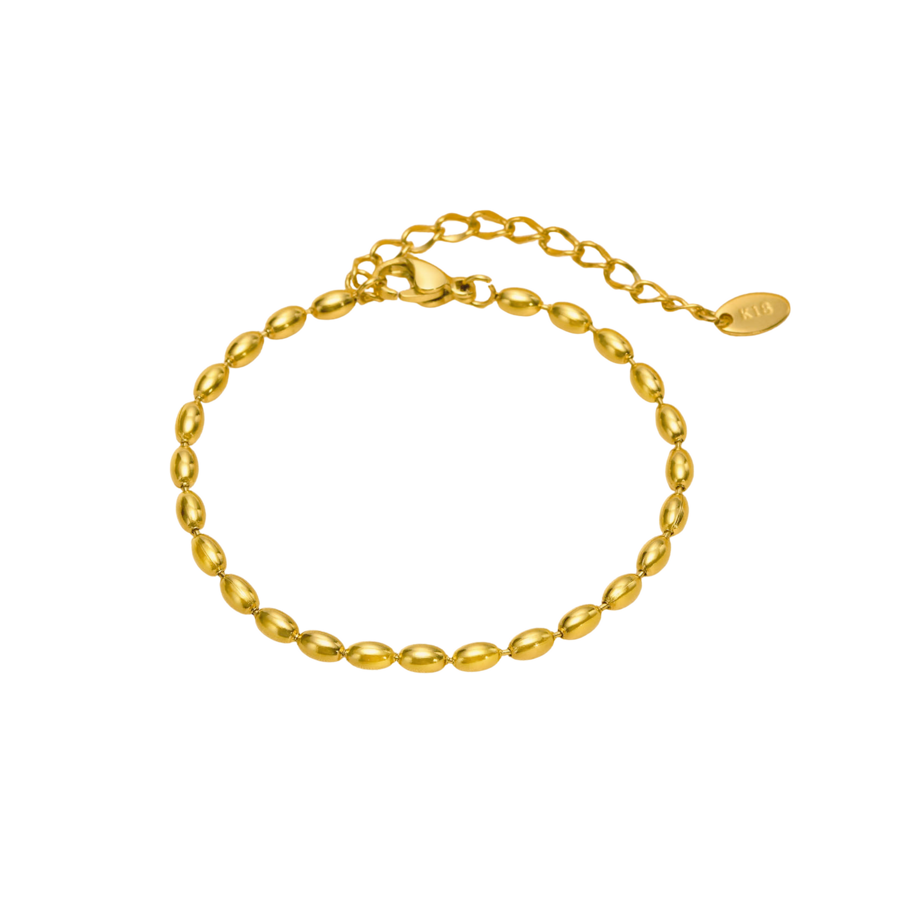 Pulseira Bolinhas Banhada a Ouro 18k