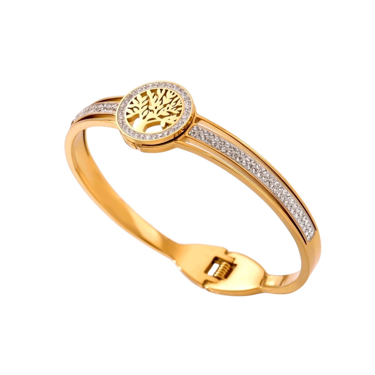 Bracelete Àrvore da Vida Banhado a Ouro 18k