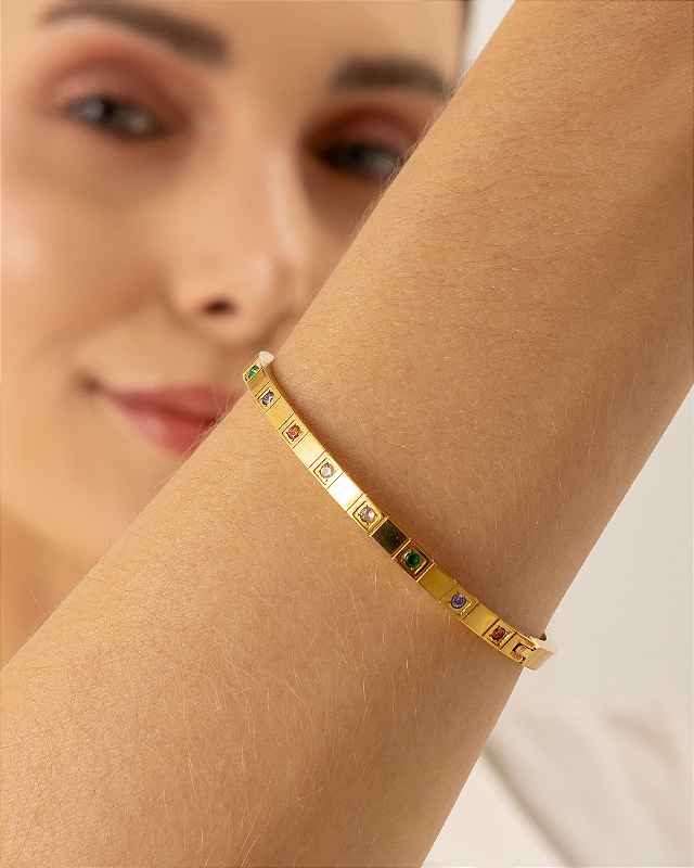 Bracelete Primavera Banhado a Ouro 18k