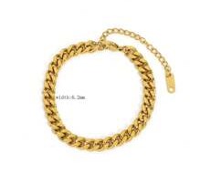 Pulseira Corrente Fina Banhada a Ouro 18k