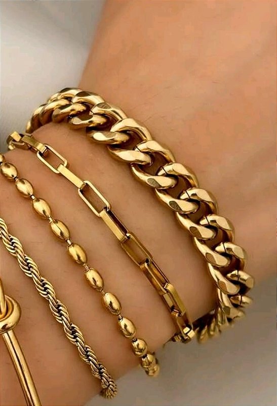 Pulseira Bolinhas Banhada a Ouro 18k