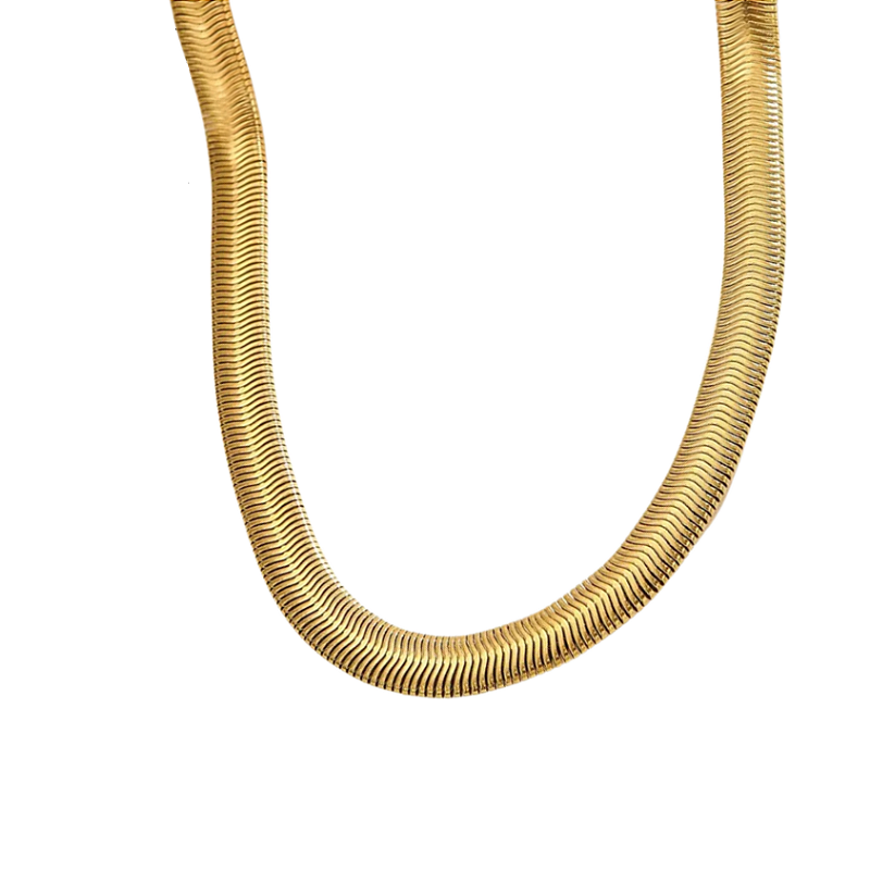 Colar Snake Banhado a Ouro 18k