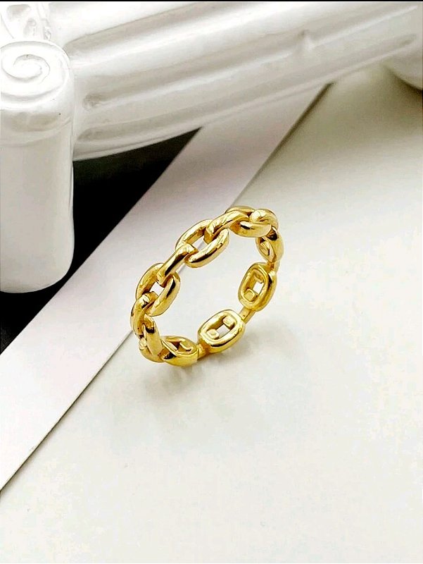 Anel Elos Banhado a Ouro 18k