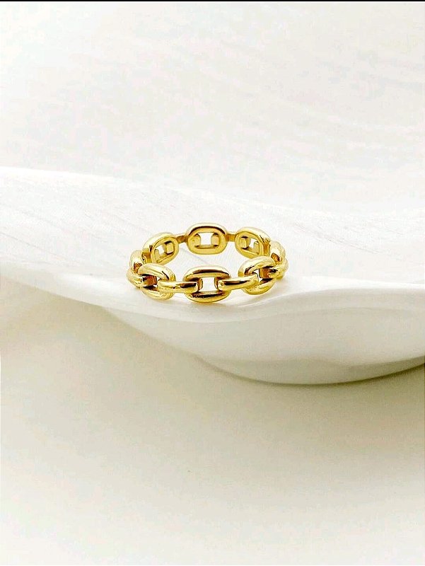 Anel Elos Banhado a Ouro 18k