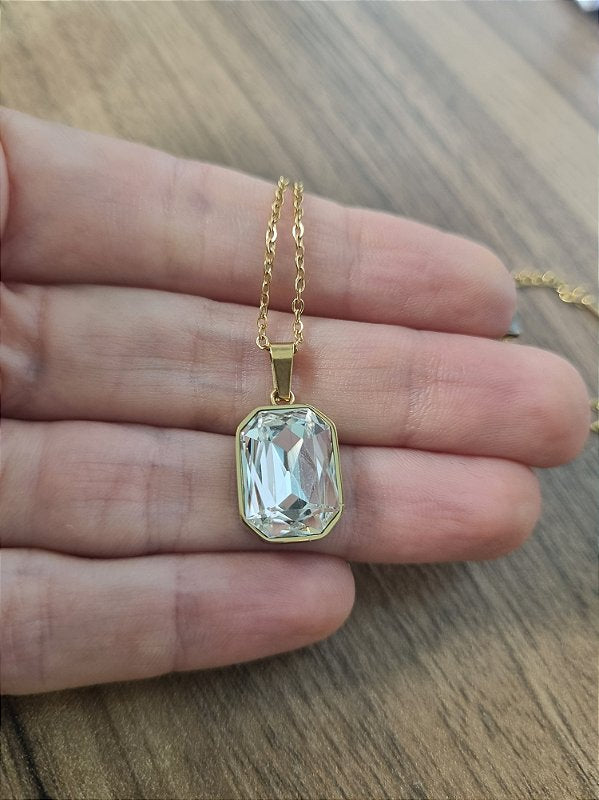 Colar Janela de Luz Banhado a Ouro 18k