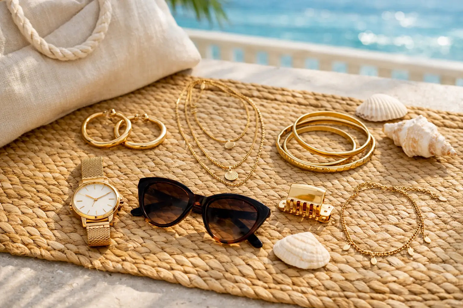 7 acessórios dourados para verão com estilo