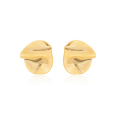 Brinco Ondulado Banhado a Ouro 18k