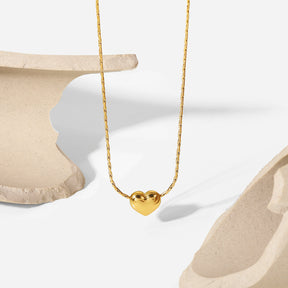 Colar Mini Coração Banhado a Ouro 18k