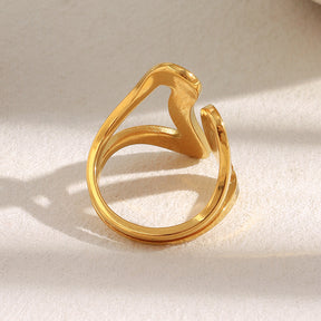 Anel Dali Banhado a Ouro 18k