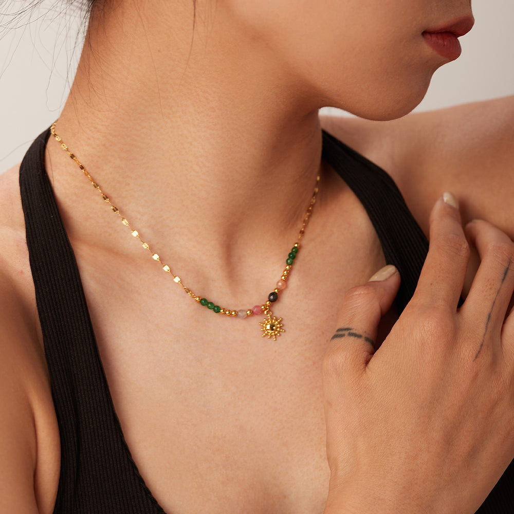 Colar Praiana Banhado a Ouro 18k