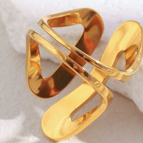 Anel Dali Banhado a Ouro 18k