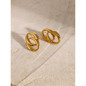Brinco Elegance Banhado a Ouro 18k