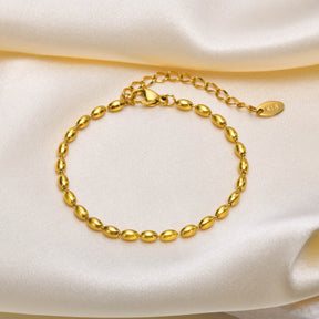 Pulseira Bolinhas Banhada a Ouro 18k