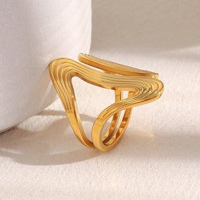 Anel Dali Banhado a Ouro 18k