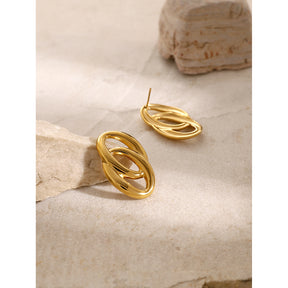 Brinco Elegance Banhado a Ouro 18k