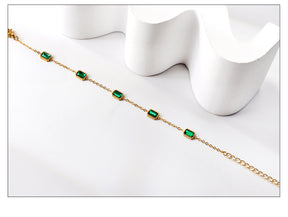 Pulseira Petit Esmeralda Banhada a Ouro 18k