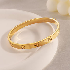 Bracelete Inspiração Banhado a Ouro 18k