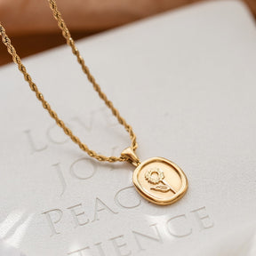 Colar Girassol Banhado a Ouro 18k