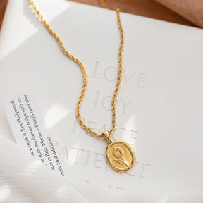 Colar Girassol Banhado a Ouro 18k