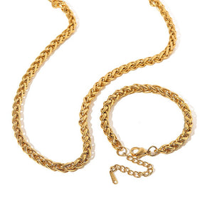 Pulseira Malha 3D Banhada a Ouro 18k
