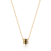 Colar Anel Triplo Banhado a Ouro 18k