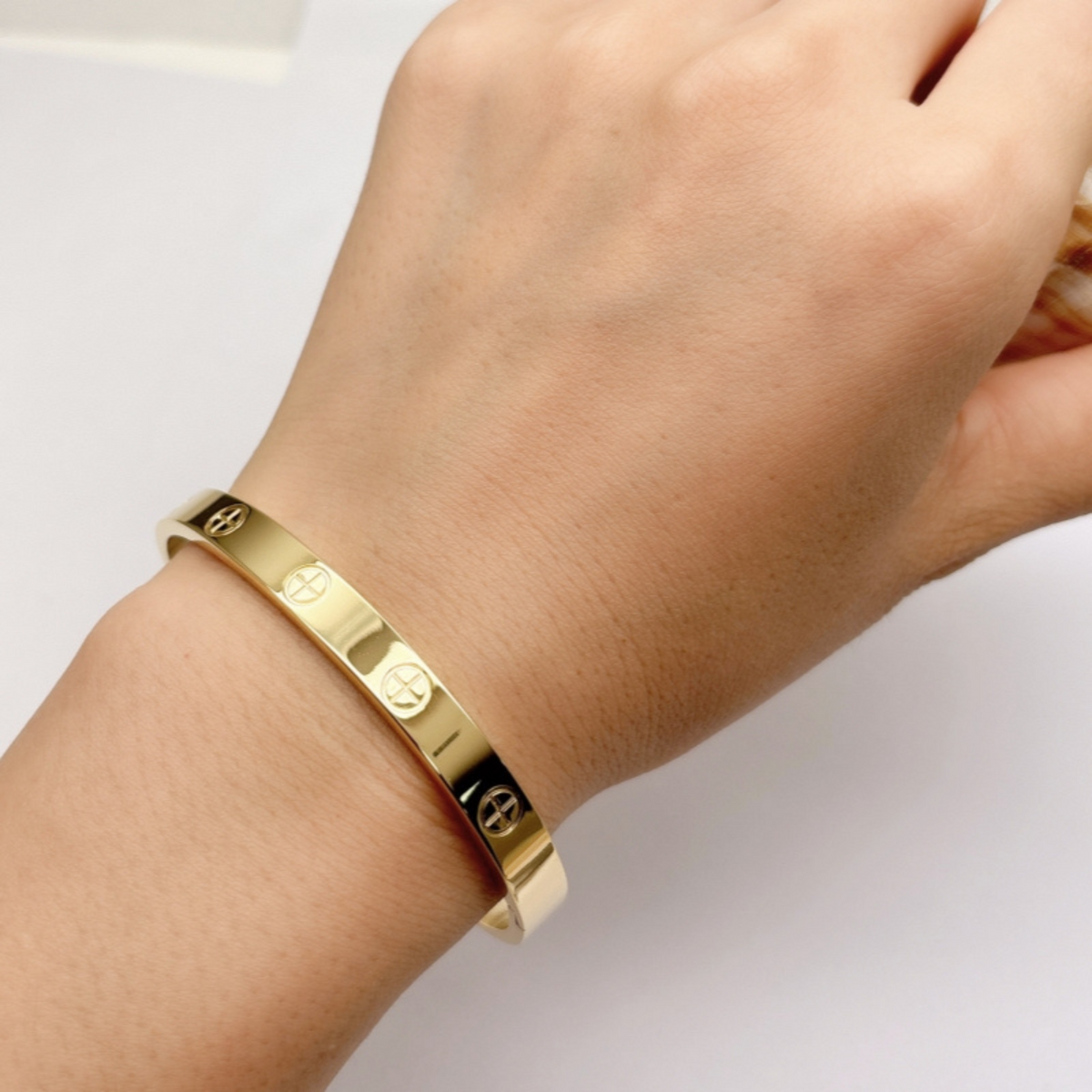 Bracelete Inspiração Banhado a Ouro 18k