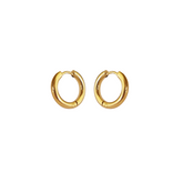 Brinco Argolinha Lisa M (1,2cm) Banhado a Ouro 18k