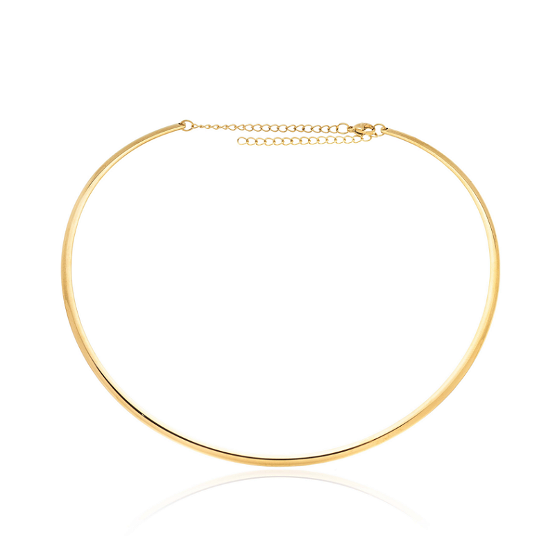 Colar Aro Liso Banhado a Ouro 18k