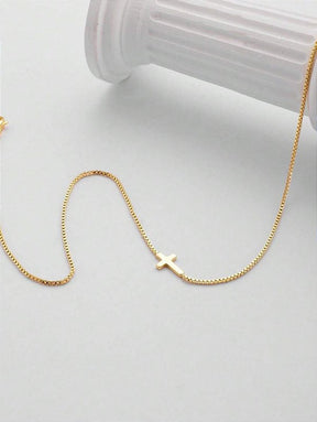 Colar Cruz Banhado a Ouro 18k