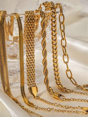 Pulseira Snake Banhada a Ouro 18k