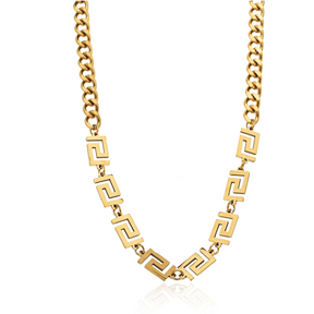 Colar Espirais Banhado a Ouro 18k