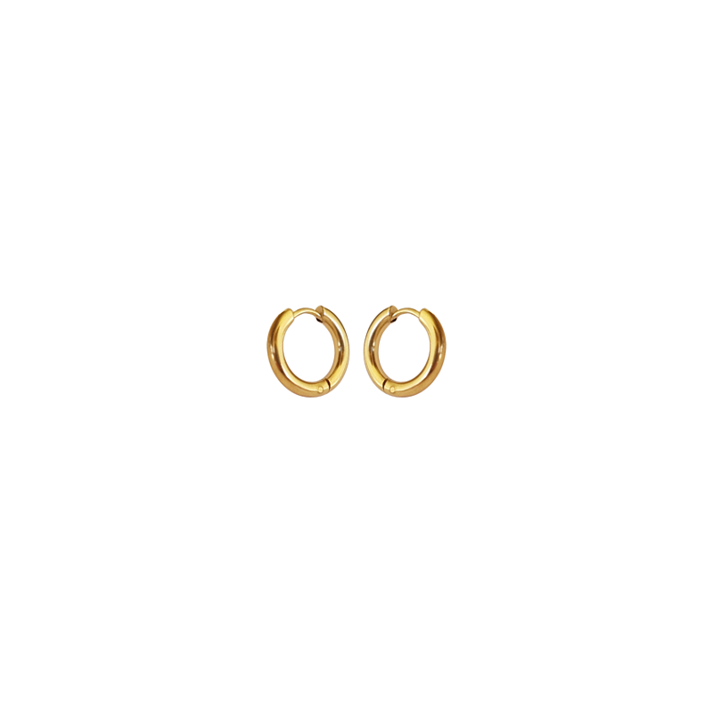 Brinco Mini Argolinha 7mm Banhado a Ouro 18k