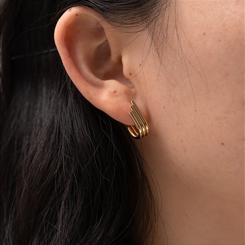 Brinco Torres Banhado a Ouro 18k