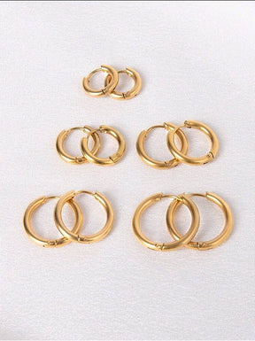 Brinco Argolinha Lisa P (1cm) Banhado a Ouro 18k