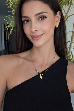 Colar Praiana Banhado a Ouro 18k