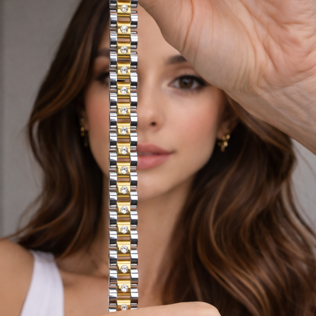 Pulseira Ibiza Dois Banhos com Zircônias