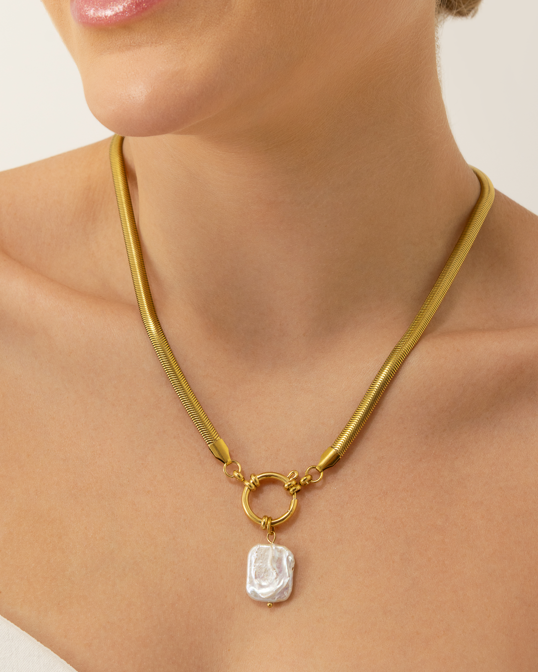 Colar Praia de Itacaré Banhado a Ouro 18k