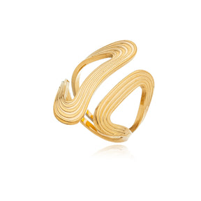 Anel Dali Banhado a Ouro 18k