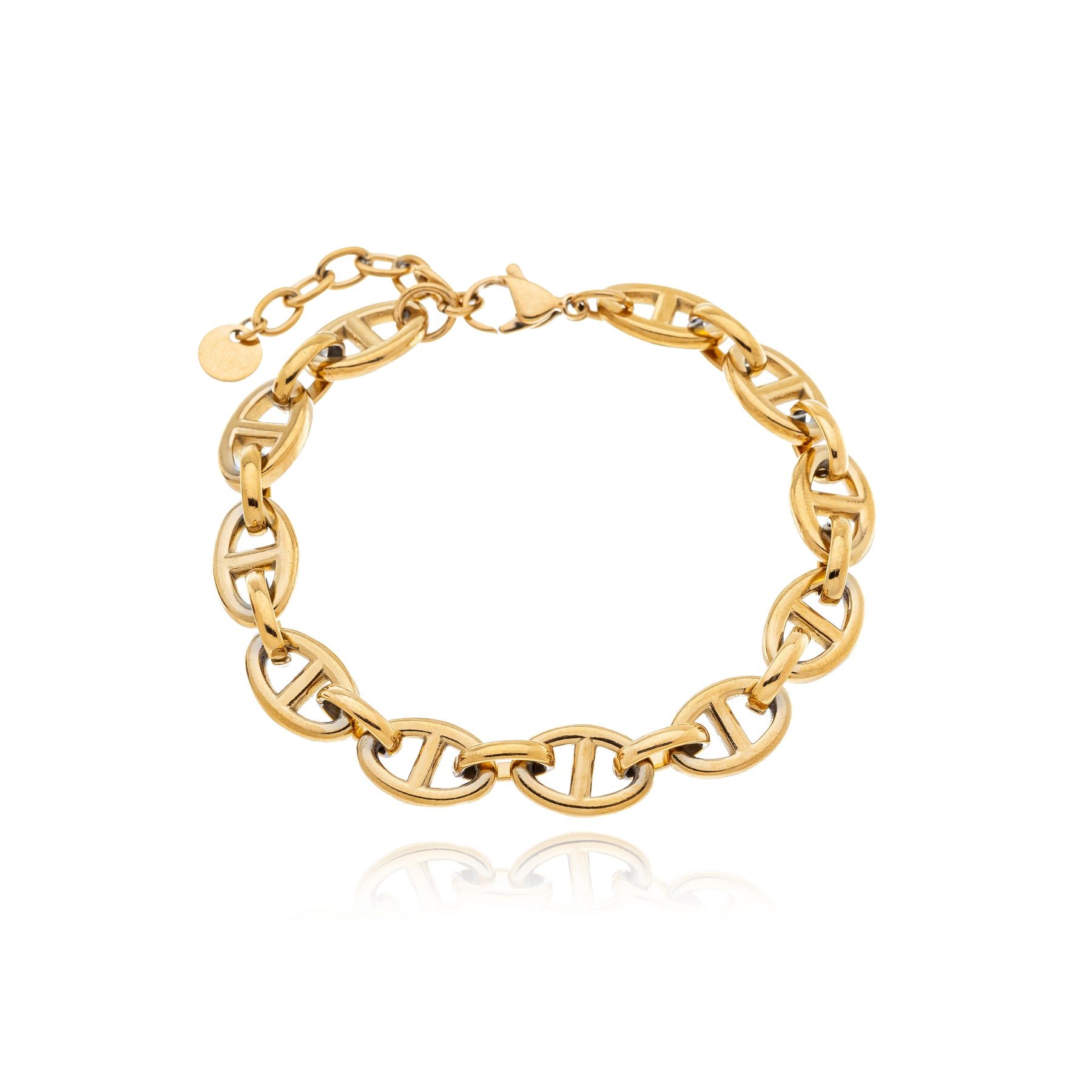 Pulseira Fivelas Banhada a Ouro 18k